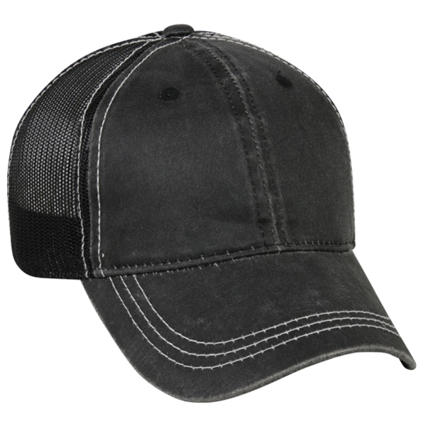 Weathered Cotton Mesh Back Cap - Weathered Cotton Mesh Back Cap - Image 3 of 6