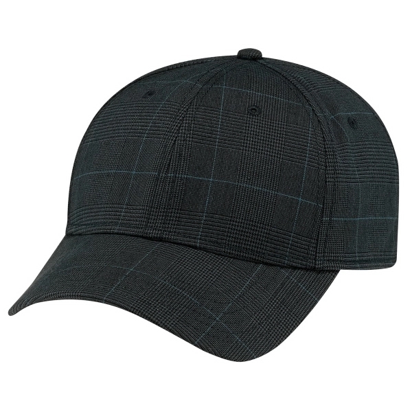 Six Panel Polyester Plaid & Spandex Cap - Six Panel Polyester Plaid & Spandex Cap - Image 1 of 7