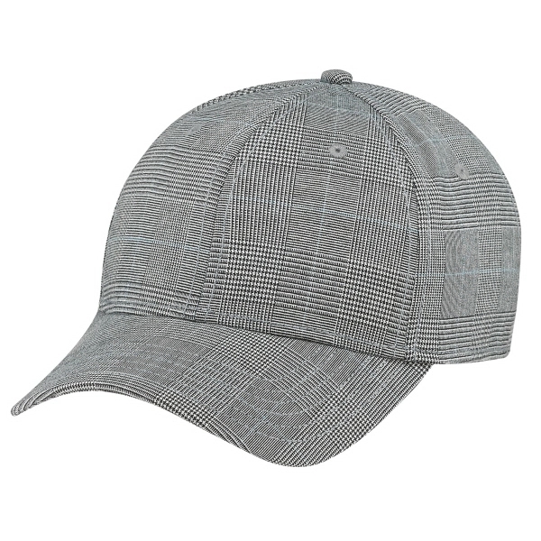 Six Panel Polyester Plaid & Spandex Cap - Six Panel Polyester Plaid & Spandex Cap - Image 2 of 7