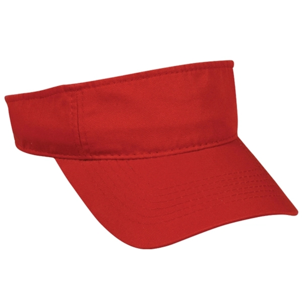 Garment Washed Twill Visor - Garment Washed Twill Visor - Image 5 of 16