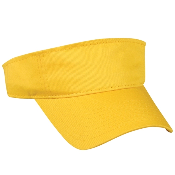 Cotton Twill Youth Visor - Cotton Twill Youth Visor - Image 4 of 14