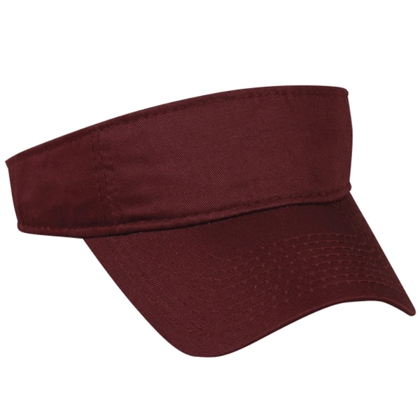 Cotton Twill Youth Visor - Cotton Twill Youth Visor - Image 7 of 14