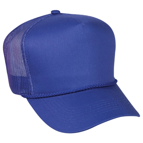 Mesh Back Cap with Cord Accent