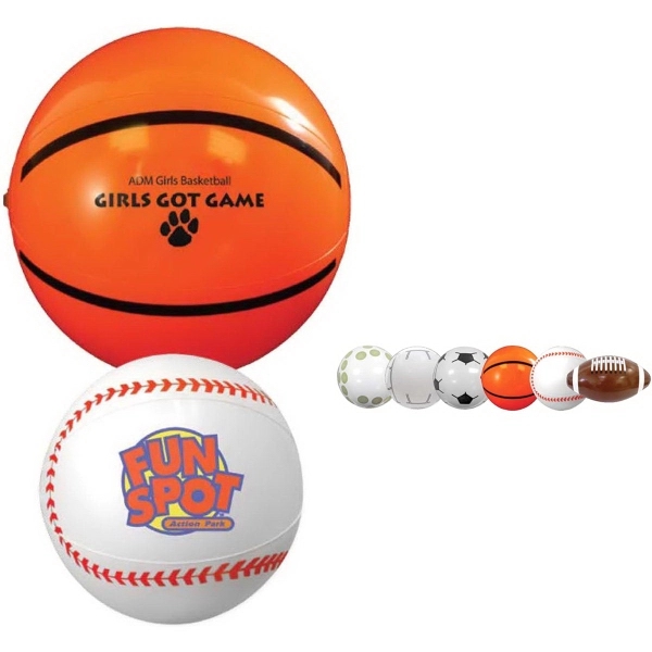 Custom 9" Sport Beach Ball