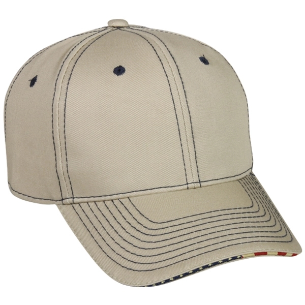 Structured Cap with Flag Sandwich