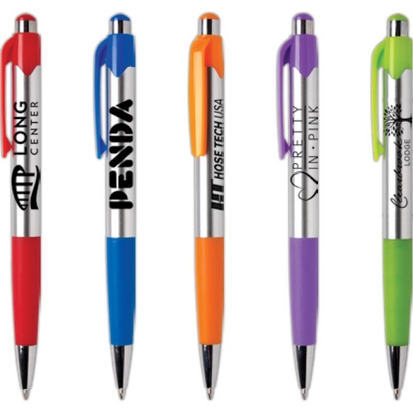 Mardi Gras™ Chrome Ballpoint Pen - Mardi Gras™ Chrome Ballpoint Pen - Image 0 of 12