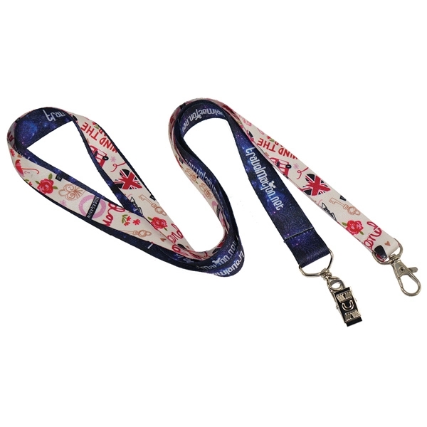 USA made Lanyard - 3/4" Dye-Sublimation w/ Bulldog Clip - USA made Lanyard - 3/4" Dye-Sublimation w/ Bulldog Clip - Image 4 of 6