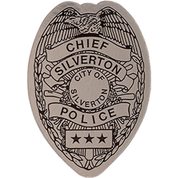 Die Cut Police Badge Shape Roll Paper Label - Die Cut Police Badge Shape Roll Paper Label - Image 0 of 0