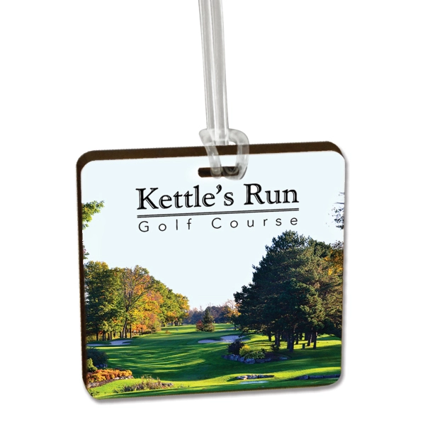 Custom Ultra Vivid Recycled Wood Bag Tags - Custom Ultra Vivid Recycled Wood Bag Tags - Image 0 of 10