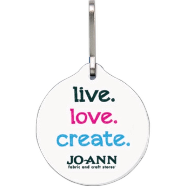 Bag & Luggage Tag (Zipper Pull) - Large Round - Full Color - Bag & Luggage Tag (Zipper Pull) - Large Round - Full Color - Image 0 of 1