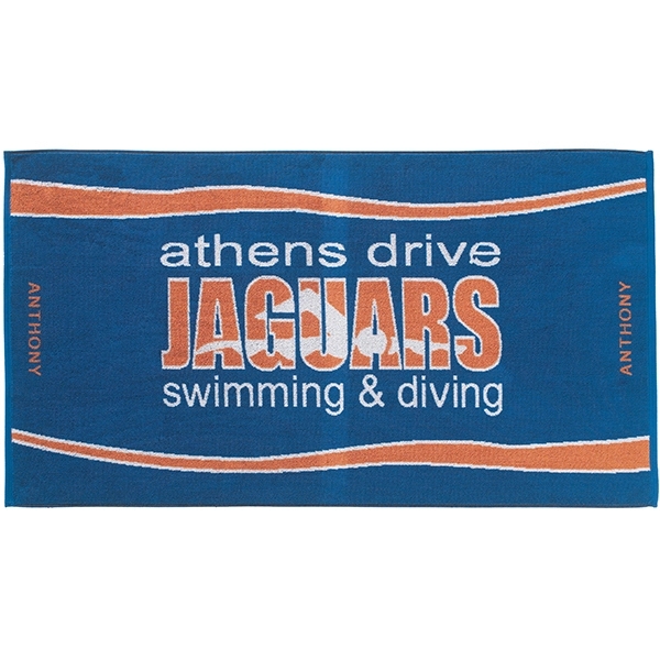 Custom Jacquard Terry Velour Beach Towels - Custom Jacquard Terry Velour Beach Towels - Image 1 of 1