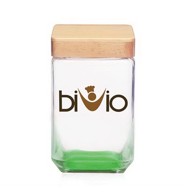 54 oz. Glass Candy Jar with Wooden Lid - 54 oz. Glass Candy Jar with Wooden Lid - Image 7 of 14