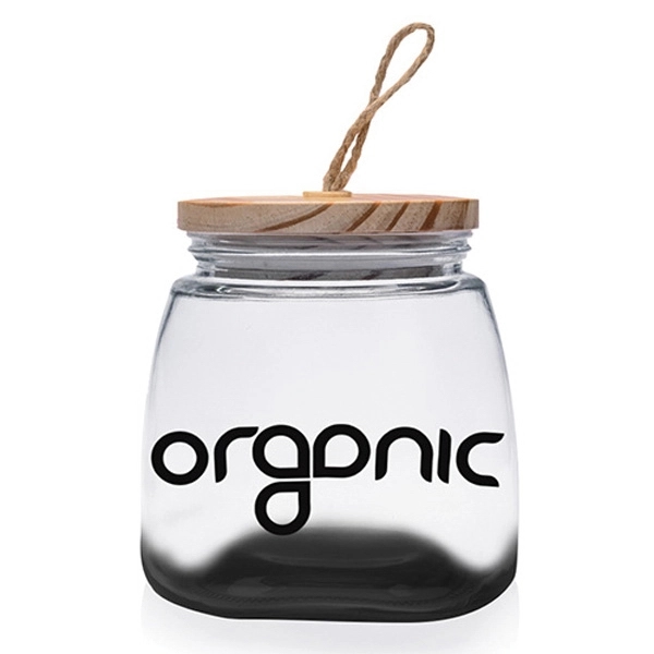 64 oz. Glass Candy Jars with Suction Wooden Lid - 64 oz. Glass Candy Jars with Suction Wooden Lid - Image 3 of 14