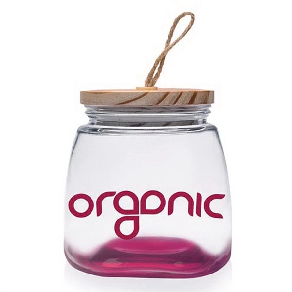 64 oz. Glass Candy Jars with Suction Wooden Lid - 64 oz. Glass Candy Jars with Suction Wooden Lid - Image 9 of 14