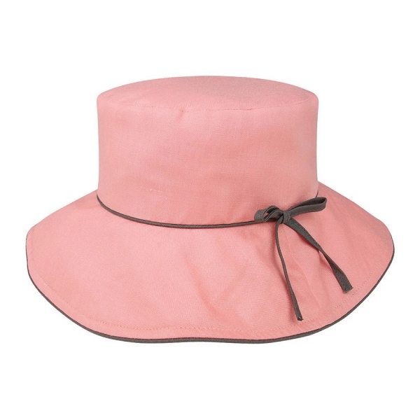 Ladies' Linen Wide Brim Hat - Ladies' Linen Wide Brim Hat - Image 3 of 3