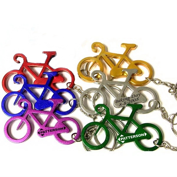 Bicycle shape bottle opener key chain - Bicycle shape bottle opener key chain - Image 0 of 9
