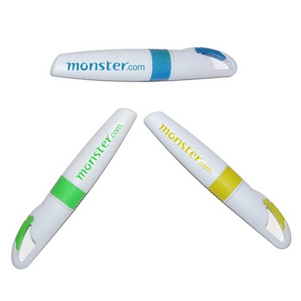 Highlighter pen with carabiner clip - Highlighter pen with carabiner clip - Image 0 of 3