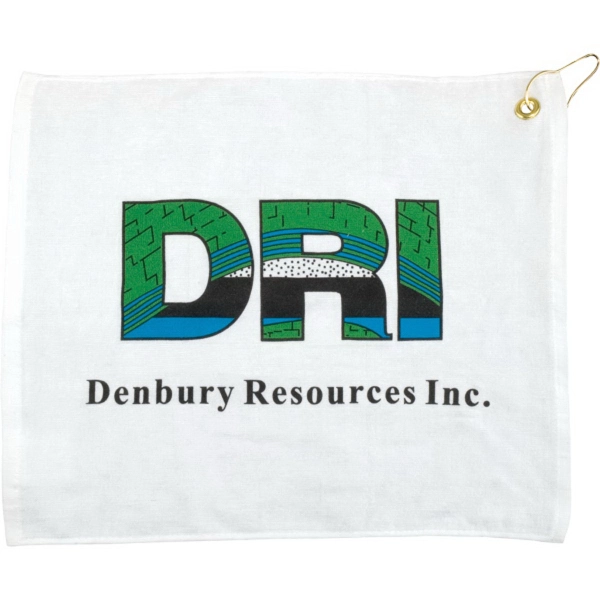 15" x 18" Terry Hemmed Golf Towel - 15" x 18" Terry Hemmed Golf Towel - Image 0 of 1