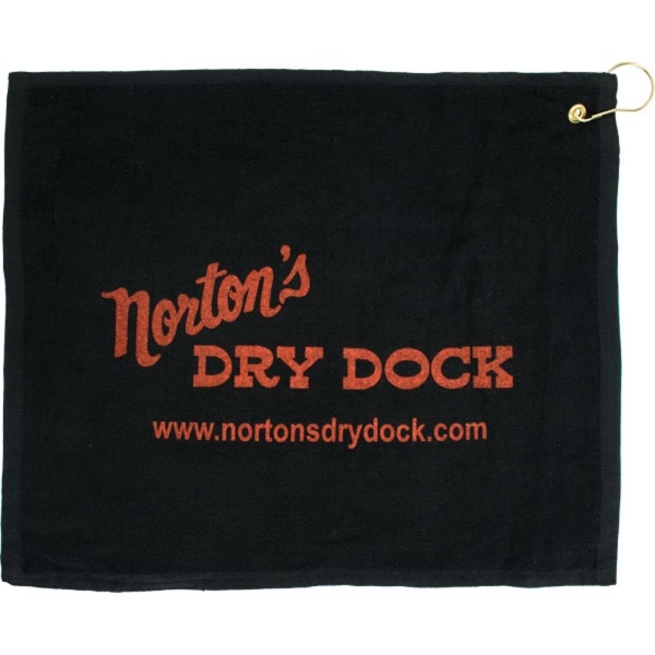 15" x 18" Terry Hemmed Colored Golf Towel - 15" x 18" Terry Hemmed Colored Golf Towel - Image 0 of 5