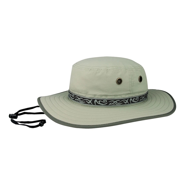 Taslon UV Sun Hat w/Jacquard Ribbon - Taslon UV Sun Hat w/Jacquard Ribbon - Image 1 of 1