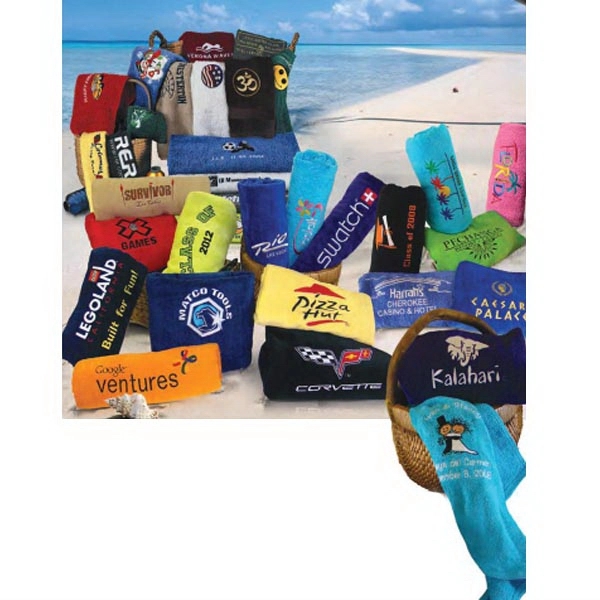 EMB 30x60 Terry Velour Beach Towel. - EMB 30x60 Terry Velour Beach Towel. - Image 51 of 51