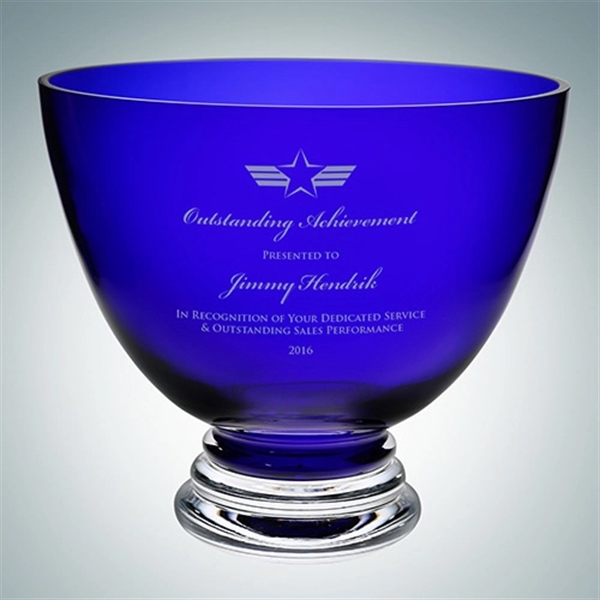 Cobalt Blue Footed Glass Bowl - Cobalt Blue Footed Glass Bowl - Image 0 of 1