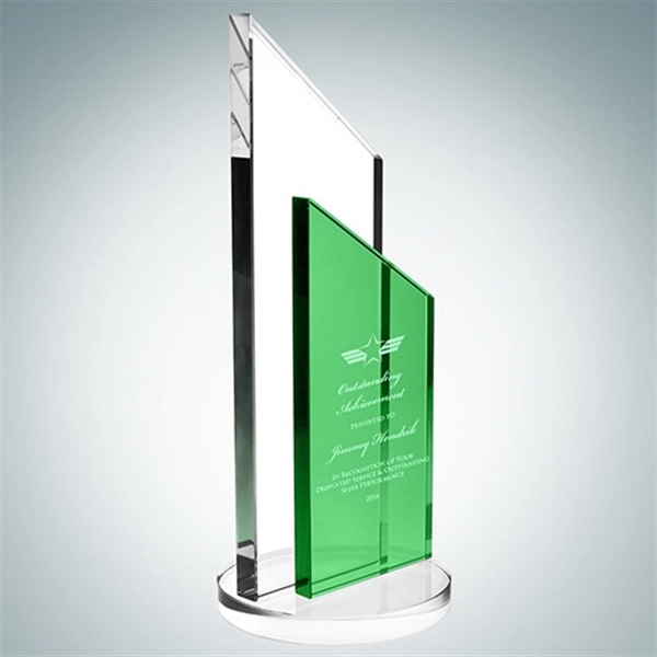 Custom Green Success Award - Medium