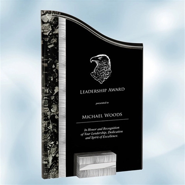 SunRay Silver / Black Acrylic Award - Small