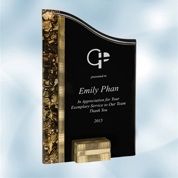 SunRay Gold / Black Acrylic Award - Small