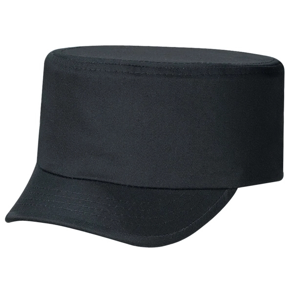 Military Style Deluxe Blended Chino Twill Cap With 2 Panels - Military Style Deluxe Blended Chino Twill Cap With 2 Panels - Image 1 of 3