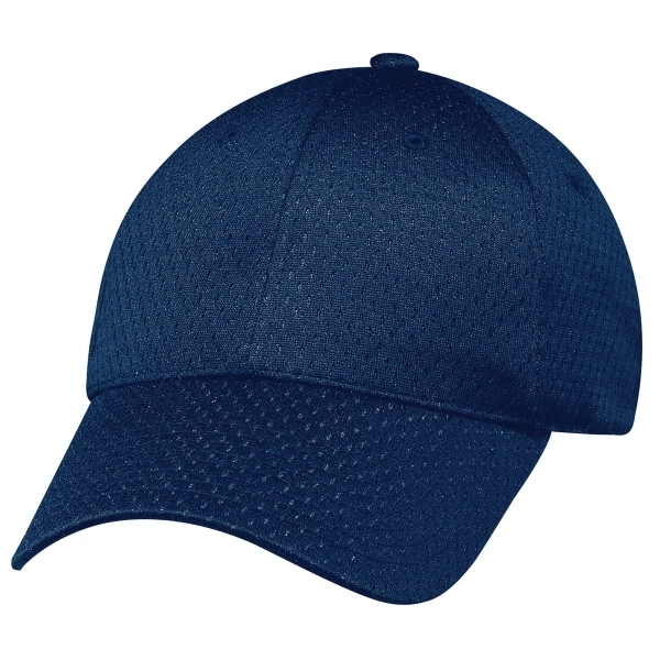 Six Panel Full Fit Jersey Mesh Baseball Cap - Six Panel Full Fit Jersey Mesh Baseball Cap - Image 3 of 11