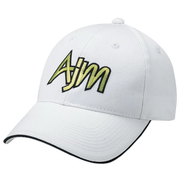6 Panel Constructed Full Fit Deluxe Chino Twill Baseball Cap - 6 Panel Constructed Full Fit Deluxe Chino Twill Baseball Cap - Image 0 of 14