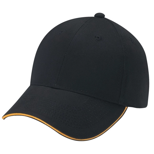 6 Panel Constructed Full Fit Deluxe Chino Twill Baseball Cap - 6 Panel Constructed Full Fit Deluxe Chino Twill Baseball Cap - Image 1 of 14