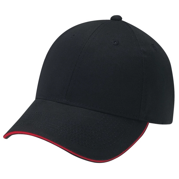 6 Panel Constructed Full Fit Deluxe Chino Twill Baseball Cap - 6 Panel Constructed Full Fit Deluxe Chino Twill Baseball Cap - Image 3 of 14