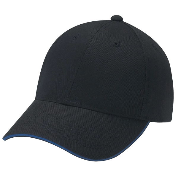 6 Panel Constructed Full Fit Deluxe Chino Twill Baseball Cap - 6 Panel Constructed Full Fit Deluxe Chino Twill Baseball Cap - Image 4 of 14