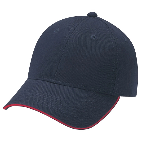 6 Panel Constructed Full Fit Deluxe Chino Twill Baseball Cap - 6 Panel Constructed Full Fit Deluxe Chino Twill Baseball Cap - Image 6 of 14