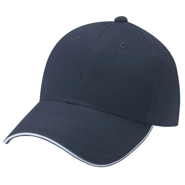 6 Panel Constructed Full Fit Deluxe Chino Twill Baseball Cap - 6 Panel Constructed Full Fit Deluxe Chino Twill Baseball Cap - Image 7 of 14