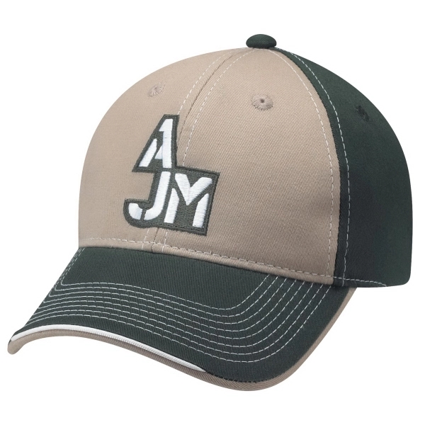 6 Panel Constructed Full-Fit Deluxe Chino Twill Cap - 6 Panel Constructed Full-Fit Deluxe Chino Twill Cap - Image 0 of 16