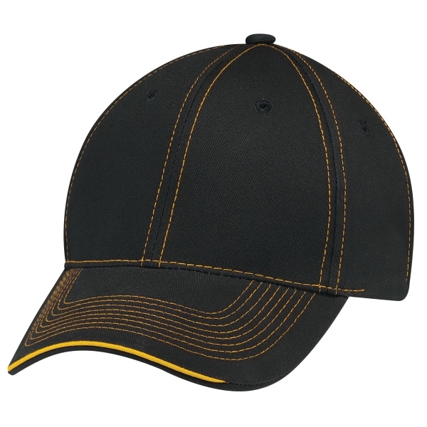6 Panel Constructed Full-Fit Deluxe Chino Twill Cap - 6 Panel Constructed Full-Fit Deluxe Chino Twill Cap - Image 2 of 16