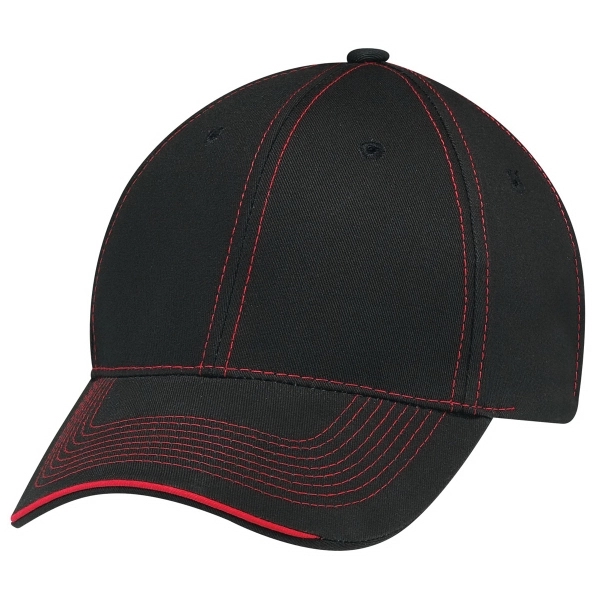 6 Panel Constructed Full-Fit Deluxe Chino Twill Cap - 6 Panel Constructed Full-Fit Deluxe Chino Twill Cap - Image 4 of 16