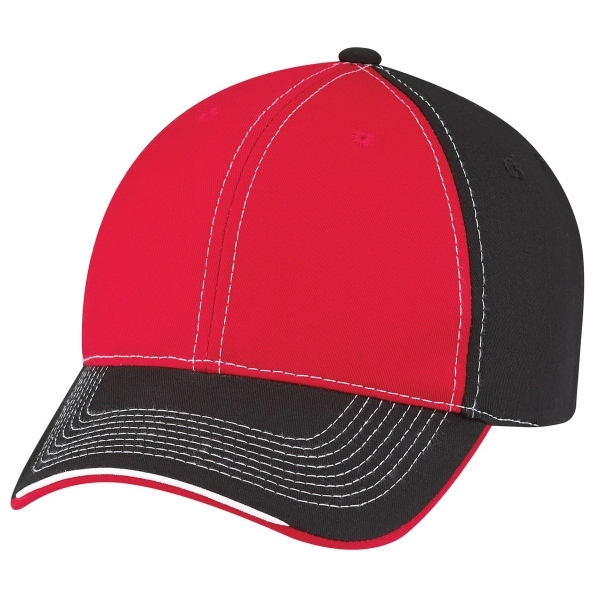 6 Panel Constructed Full-Fit Deluxe Chino Twill Cap - 6 Panel Constructed Full-Fit Deluxe Chino Twill Cap - Image 6 of 16