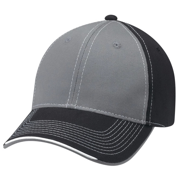 6 Panel Constructed Full-Fit Deluxe Chino Twill Cap - 6 Panel Constructed Full-Fit Deluxe Chino Twill Cap - Image 7 of 16