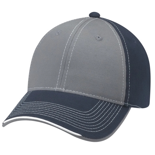 6 Panel Constructed Full-Fit Deluxe Chino Twill Cap - 6 Panel Constructed Full-Fit Deluxe Chino Twill Cap - Image 9 of 16
