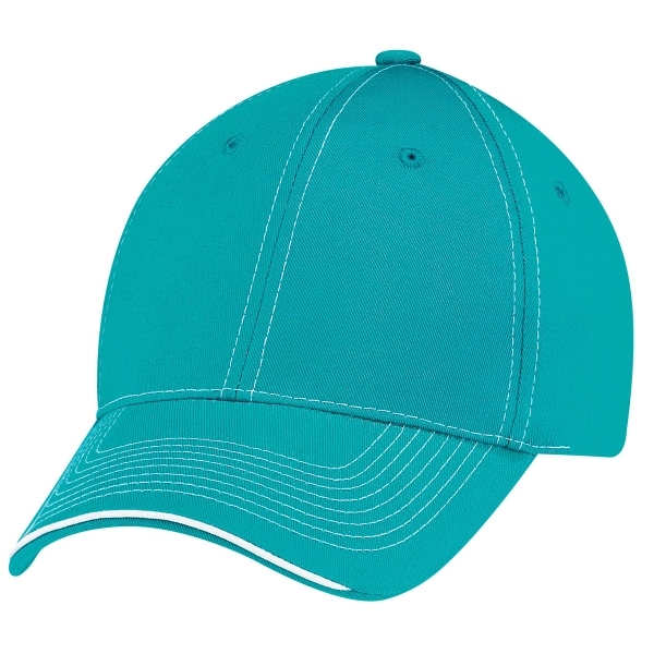 6 Panel Constructed Full-Fit Deluxe Chino Twill Cap - 6 Panel Constructed Full-Fit Deluxe Chino Twill Cap - Image 12 of 16