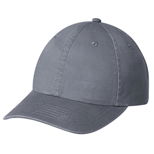 Six Panel Enzyme Washed Deluxe Chino Twill Baseball Cap - Six Panel Enzyme Washed Deluxe Chino Twill Baseball Cap - Image 1 of 7