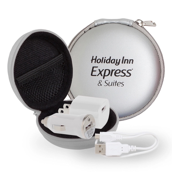 Techy Travel Set in Round EVA Case - Techy Travel Set in Round EVA Case - Image 4 of 4