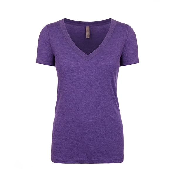 Women's Tri-Blend Deep V-Neck - Women's Tri-Blend Deep V-Neck - Image 3 of 15