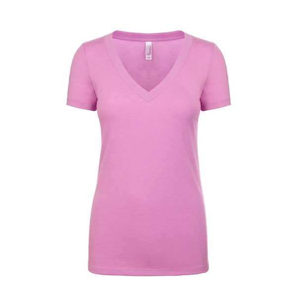 Women's Tri-Blend Deep V-Neck - Women's Tri-Blend Deep V-Neck - Image 7 of 15