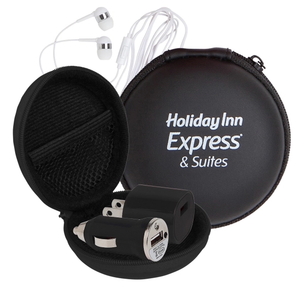 Deluxe Audio Tech Kit in Round EVA Case - Deluxe Audio Tech Kit in Round EVA Case - Image 0 of 4