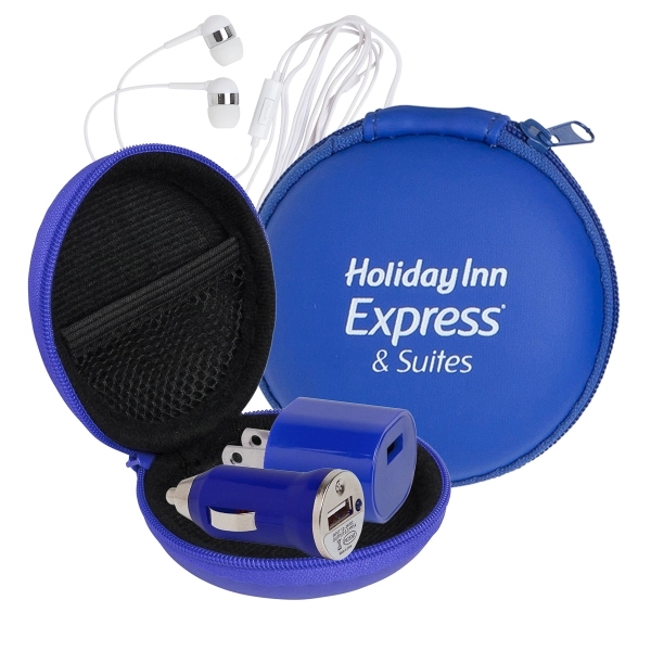 Deluxe Audio Tech Kit in Round EVA Case - Deluxe Audio Tech Kit in Round EVA Case - Image 1 of 4
